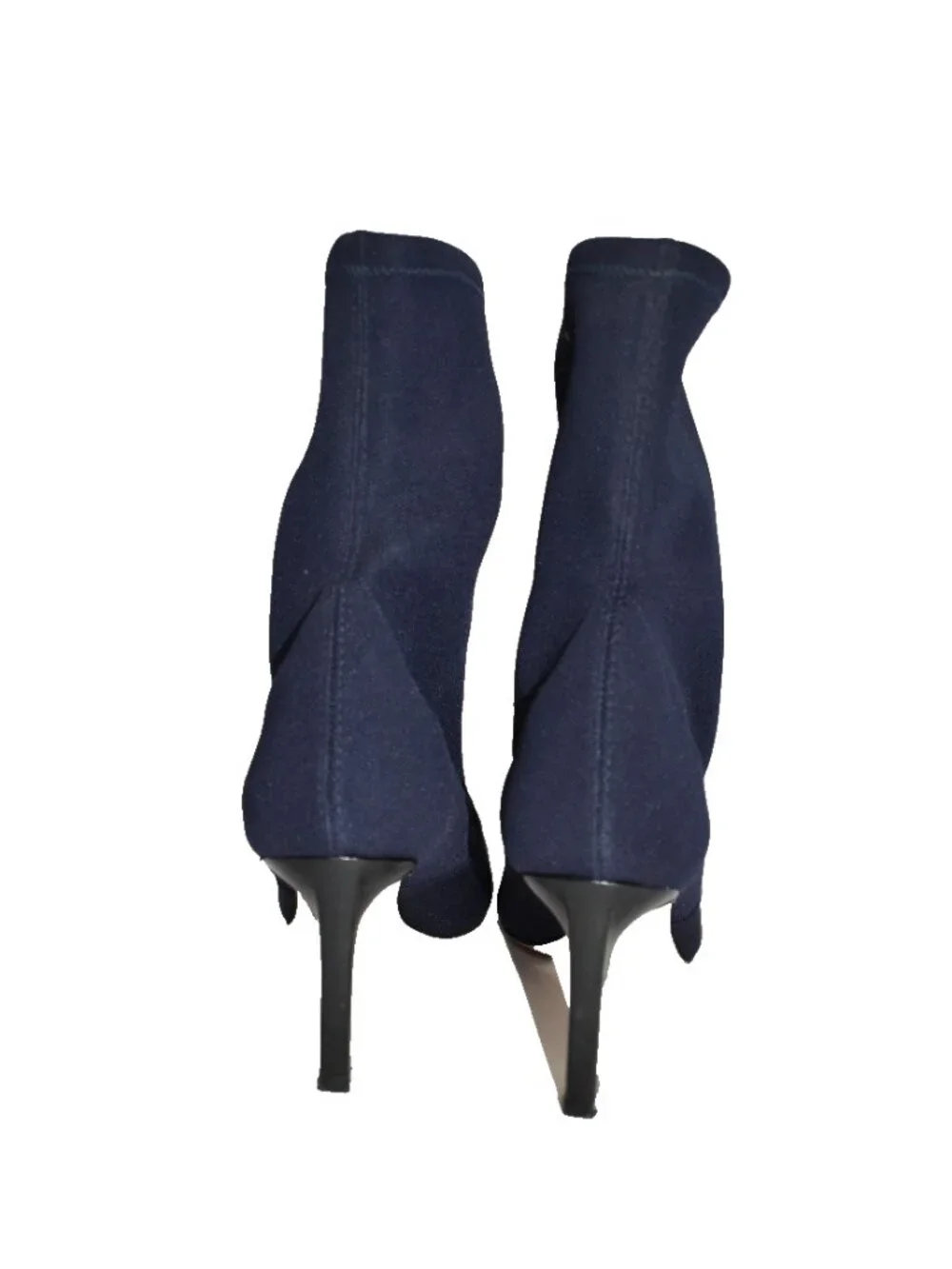 $650 Stuart Weitzman RAPTURE 75 SOCK STRETCH BOOTIE HEEL BLUE POINTY 9 (PC13)